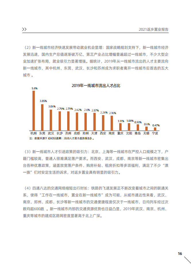 返乡政策重塑（或返乡体验提升）